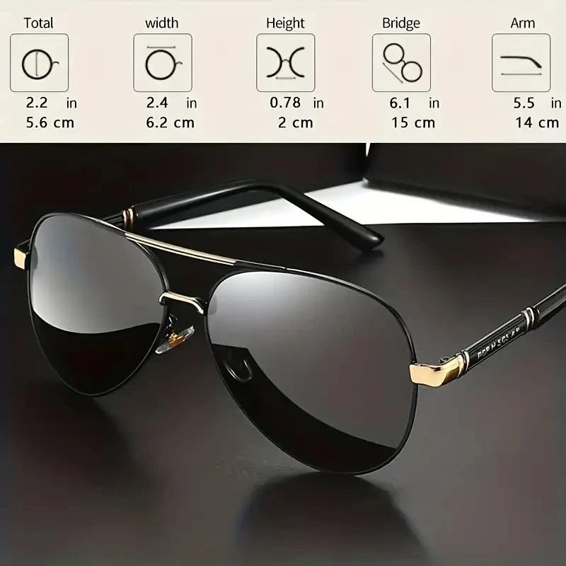 1/2PCS Retro Polarized Sunglas - огляд і ціна Metal Photo Panel