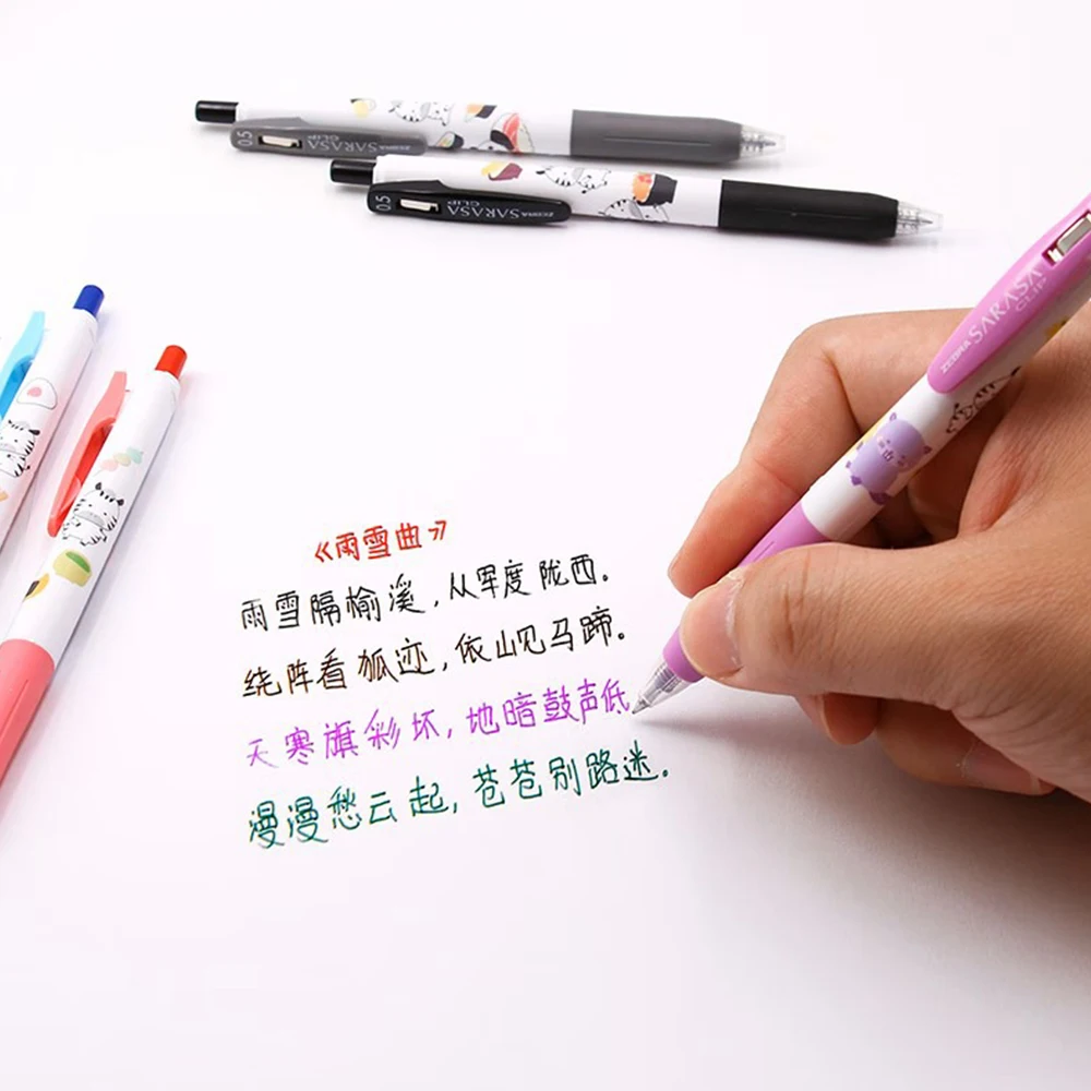 5pcs Japan ZEBRA Color Gel Pen - огляд і ціна Zebra Pen Mildliner