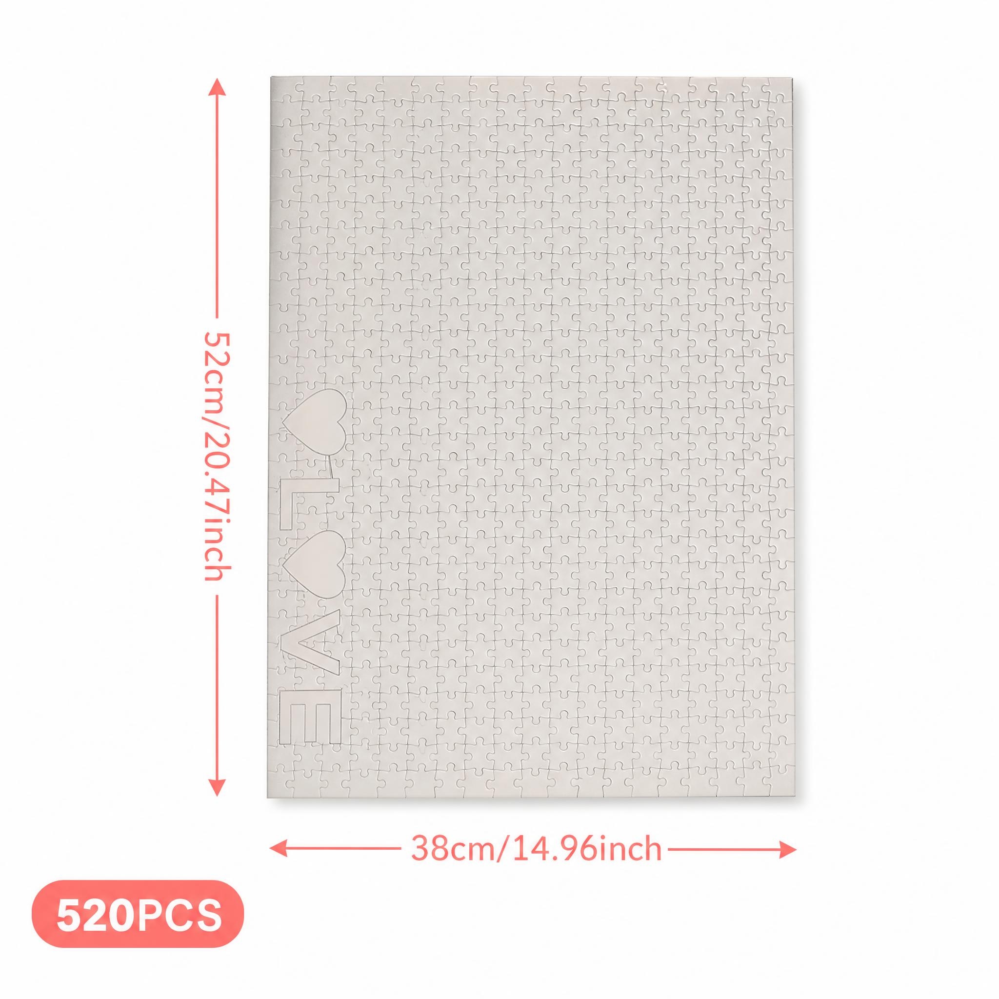 520 PCS Pure White Solid Color - огляд і ціна Puzzle Blank White